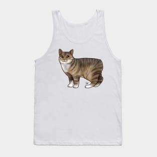 Cat - Manx - Tabby Tank Top